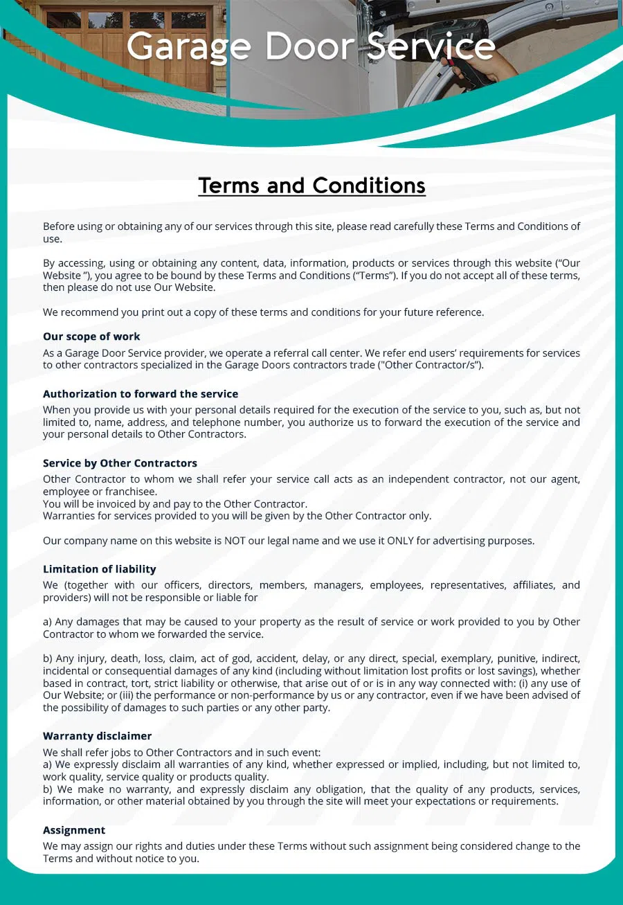 Garage Door Mobile Service Repair Magnolia, TX 281-612-1504